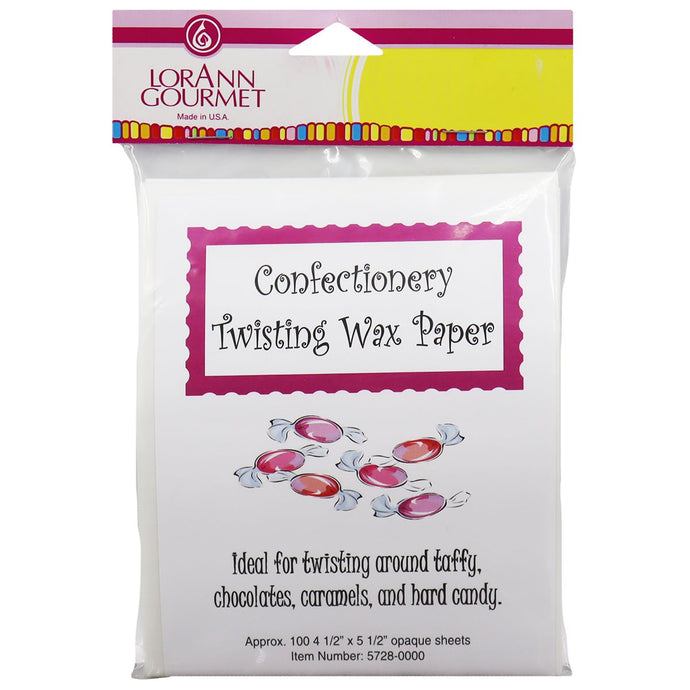 Lorann Confectionary  Twisting Wax Paper, 4.5 x 5.5