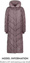 Load image into Gallery viewer, Steve Madden Women&#39;s Long Chevron Maxi Puffer Coat - Large