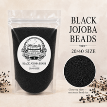 Load image into Gallery viewer, Black Jojoba Beads