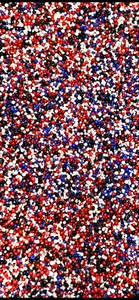 Jojoba Beads - Confetti - Red White Blue Black 1/4 oz 1/2 oz 1 oz