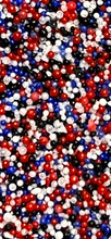 Load image into Gallery viewer, Jojoba Beads - Confetti - Red White Blue Black 1/4 oz 1/2 oz 1 oz