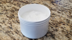 White Jar with Lid, 8 oz