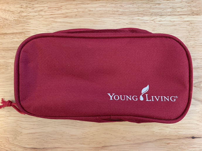 Empty Essential Oil Red Carrying Case Zipper Bag Young Living