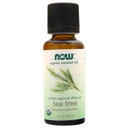 Now Certified Organic & 100% Pure Tea Tree Oil 1 fl.oz