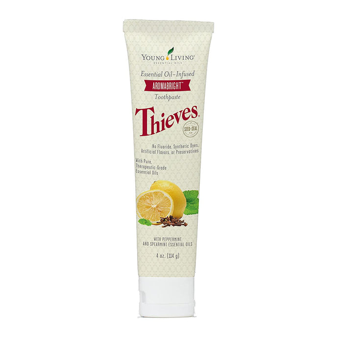 Thieves AromaBright Toothpaste by Young Living Essential Oil Infused 4 oz