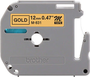 Genuine Brother M231 1/2" Black On White Label Tape for P-Touch PT-100 & PT-110