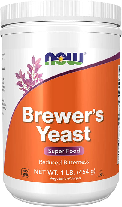 NOW Supplements, Brewer's Yeast Powder, 1-Pound best by 7/2023