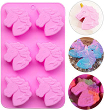 Load image into Gallery viewer, Unicorn Silicone Mold - Large 6 cavities