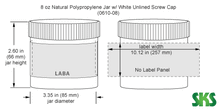 Load image into Gallery viewer, White Jar with Lid, 8 oz