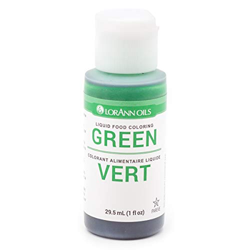 Green Lorann Liquid Food Color, 1 oz