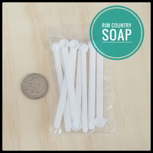 Mini Plastic Scoop 0.15 ml 1/32 tsp 150 mg 3 1/4" long