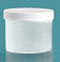 White Jar with Lid, 8 oz