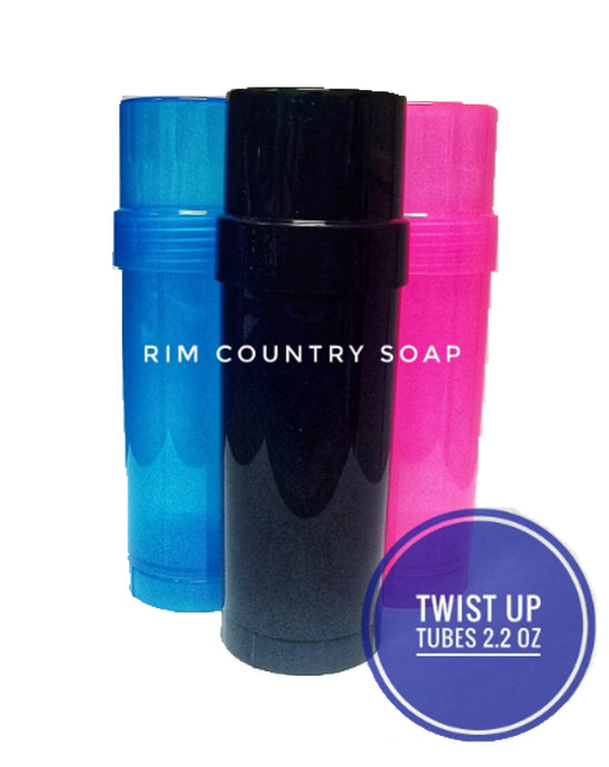 Empty Twist up Tube Container & Cap | Black