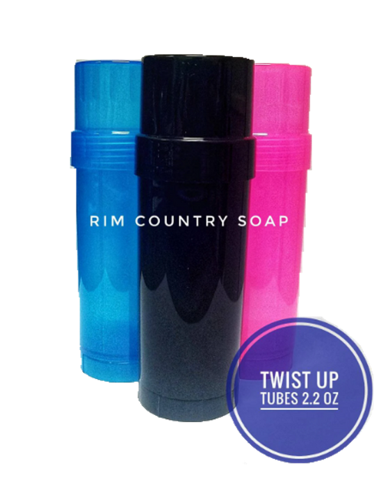 Empty Twist up Tube Container & Cap | Blue