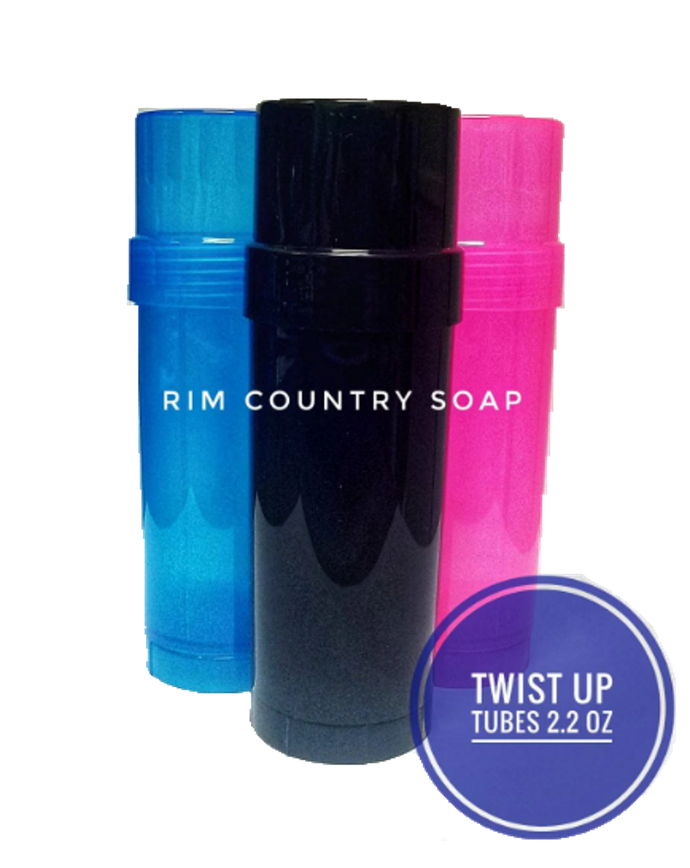 Empty Twist up Tube Container & Cap | Blue