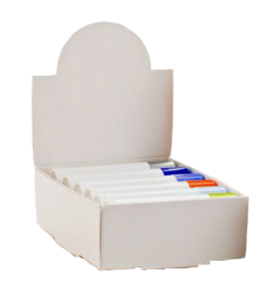 White Lip Tube Arched Display Box